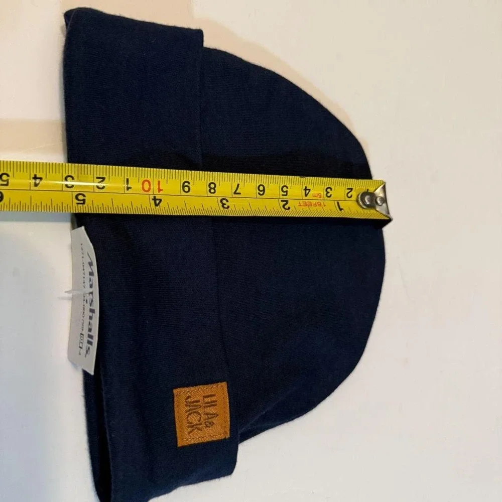 Brand new Navy Blue‎ Infant Size Baby Beanie Hat Cap by Lila and Jack